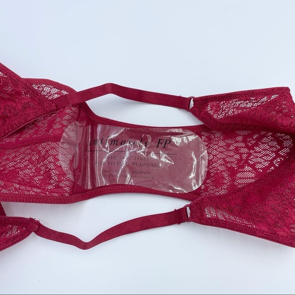 Free People Tameeka Lace Undie Berry Electric Sz S - Picture 6 of 10